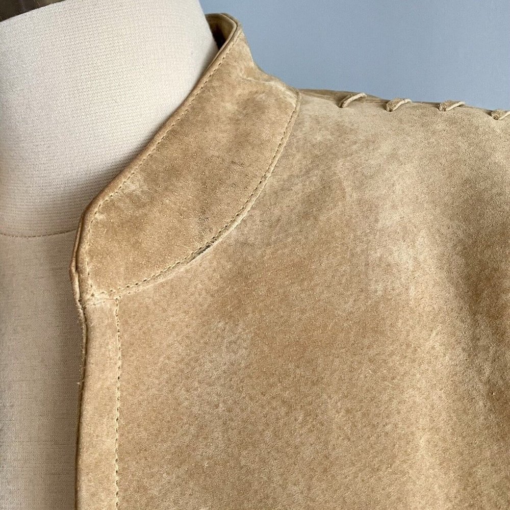 Scully Suede Fringe Jacket Women's Leather Tan Western Cowgirl Rodeo - Picture 3 of 11